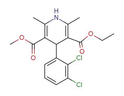 ethyl methyl 1,4-dihydro-2,6-dimethyl-4(2,3-dichlorophenyl)-3,5-pyridinedicarboxylate