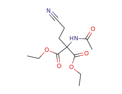 ethyl 2-acetamido-4-cyano-2-ethoxycarbonylbutanoate