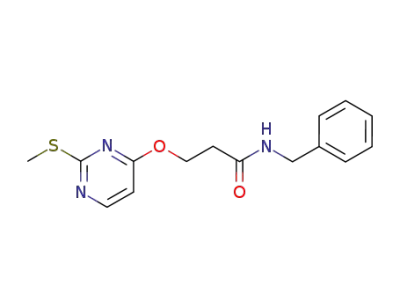 4-(N-benzylcarbamoylethoxy)-2-methylthiopyrimidine